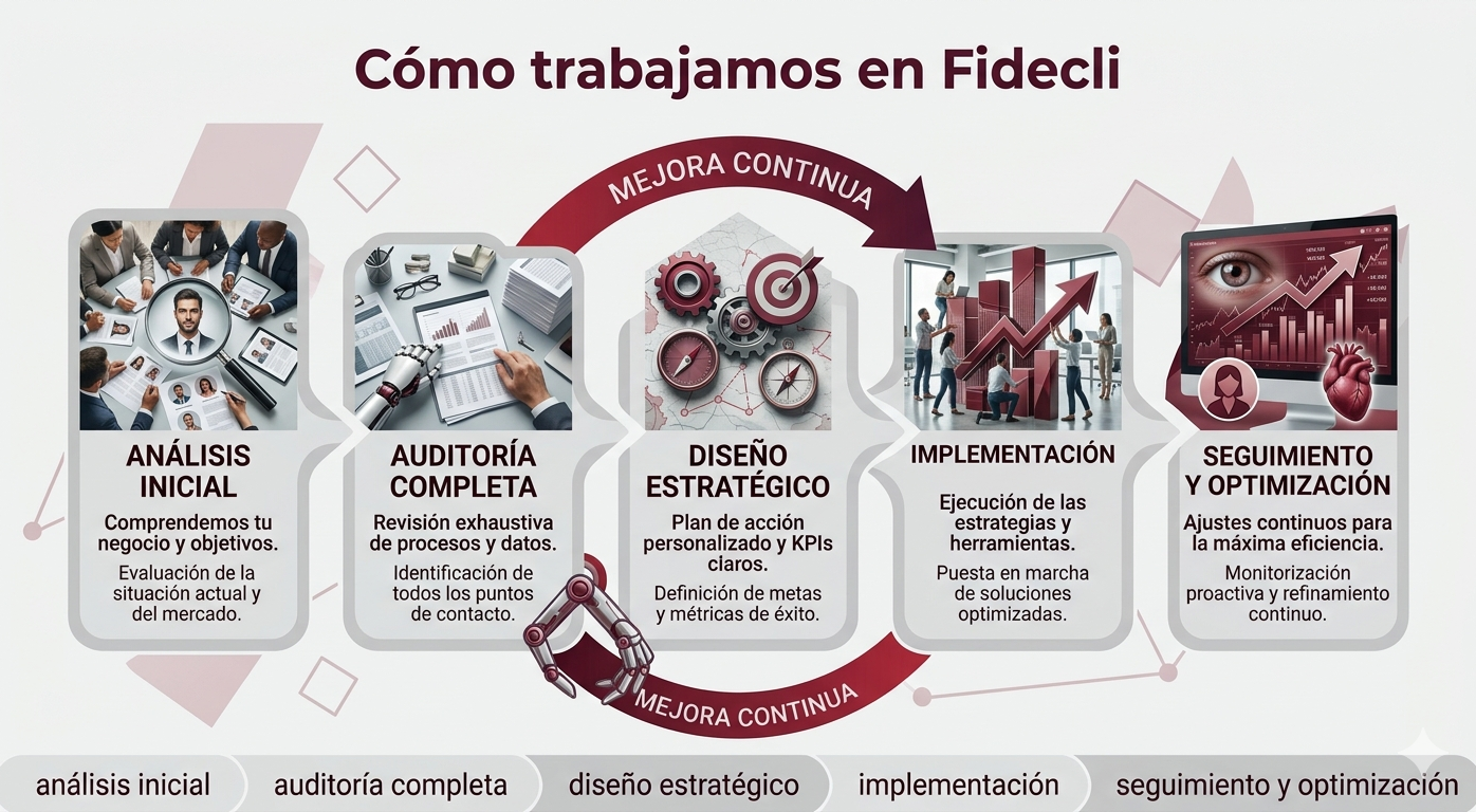 Infografía: Qué consigue tu negocio con la consultoría de Fidecli