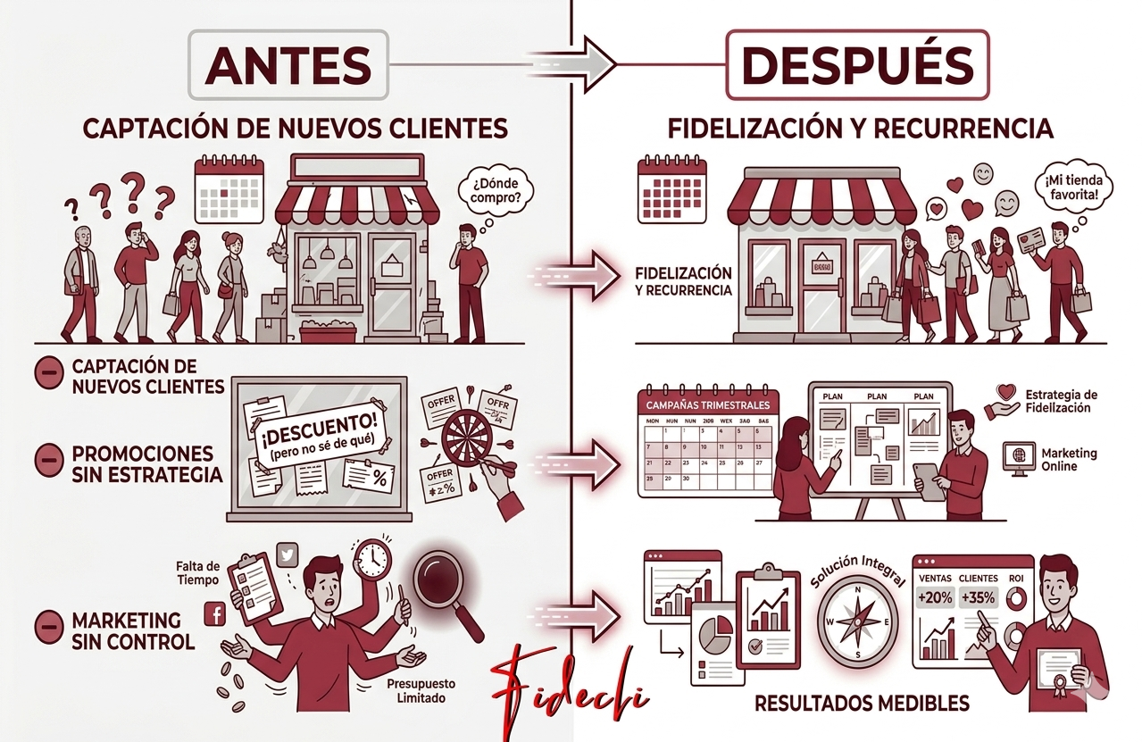 Infografía: Qué consigue tu negocio con la consultoría de Fidecli